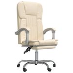 Casa si Gradina - Mobilier - Scaune si fotolii - Scaune - Fotoliu de birou rabatabil, crem, piele ecologica - Infinity.ro
