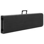 Casa si Gradina - Gradina si terasa - Mobilier exterior - Bancute de gradina - Banci de gradina pliabile, 2 buc., negru, 180 cm, HDPE - Infinity.ro