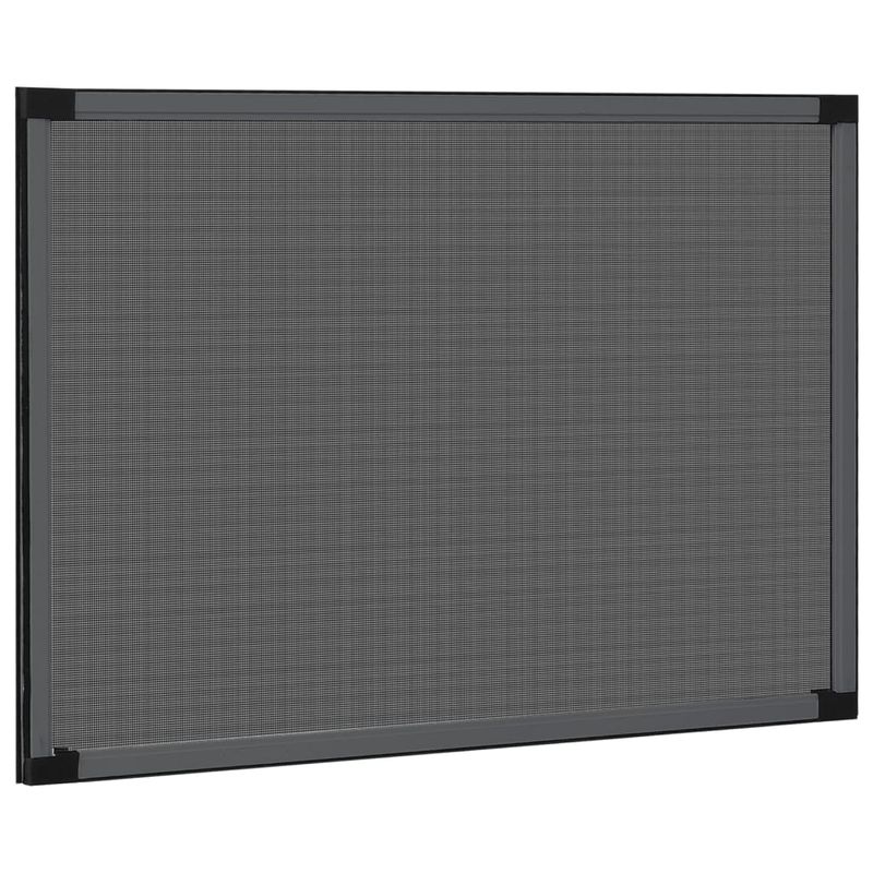 Casa si Gradina - Textile si covoare - Rulouri si jaluzele - Plasa insecte extensibila pentru ferestre, antracit, (75-143)x50 cm - Infinity.ro