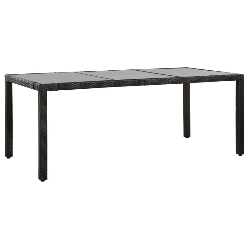 Casa si Gradina - Gradina si terasa - Mobilier exterior - Seturi mobila gradina - Set mobilier de exterior, 9 piese, negru, poliratan - Infinity.ro