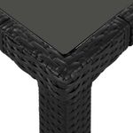 Casa si Gradina - Gradina si terasa - Mobilier exterior - Seturi mobila gradina - Set mobilier de exterior, 9 piese, negru, poliratan - Infinity.ro