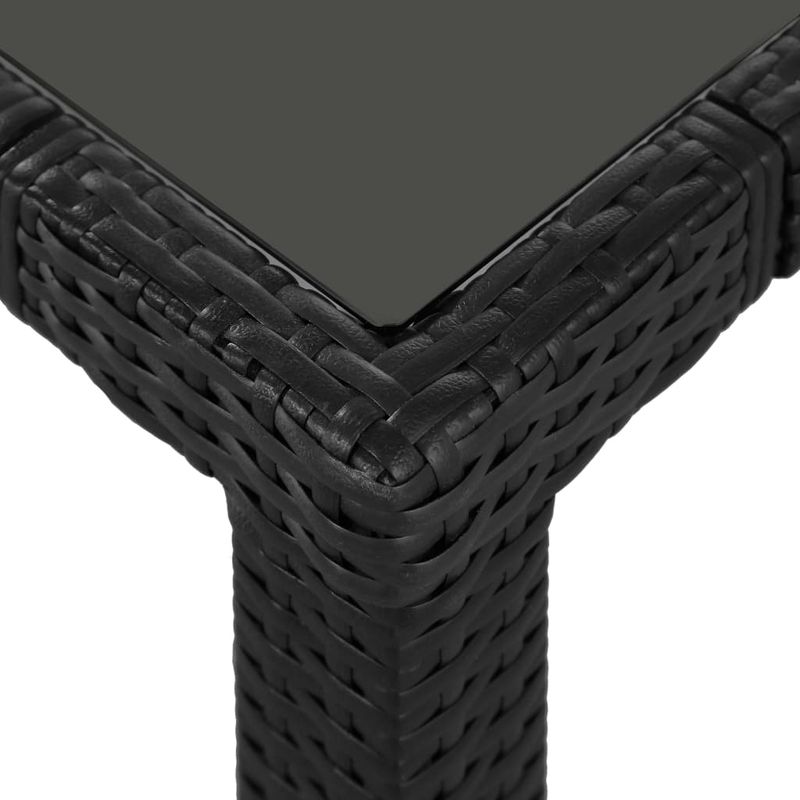 Casa si Gradina - Gradina si terasa - Mobilier exterior - Seturi mobila gradina - Set mobilier de exterior, 9 piese, negru, poliratan - Infinity.ro