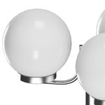 Casa si Gradina - Corpuri si surse de iluminat - Iluminat exterior - Felinare - Lampa de gradina cu stalp, 3 lampi, 220 cm - Infinity.ro