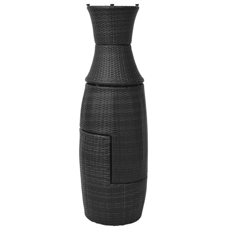 Casa si Gradina - Gradina si terasa - Mobilier exterior - Seturi mobila gradina - Set mobilier bistro cu perne, 3 piese, negru, poliratan - Infinity.ro