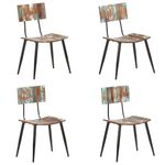 Casa si Gradina - Mobilier - Scaune si fotolii - Scaune - Scaune de bucatarie, 4 buc., lemn masiv reciclat - Infinity.ro