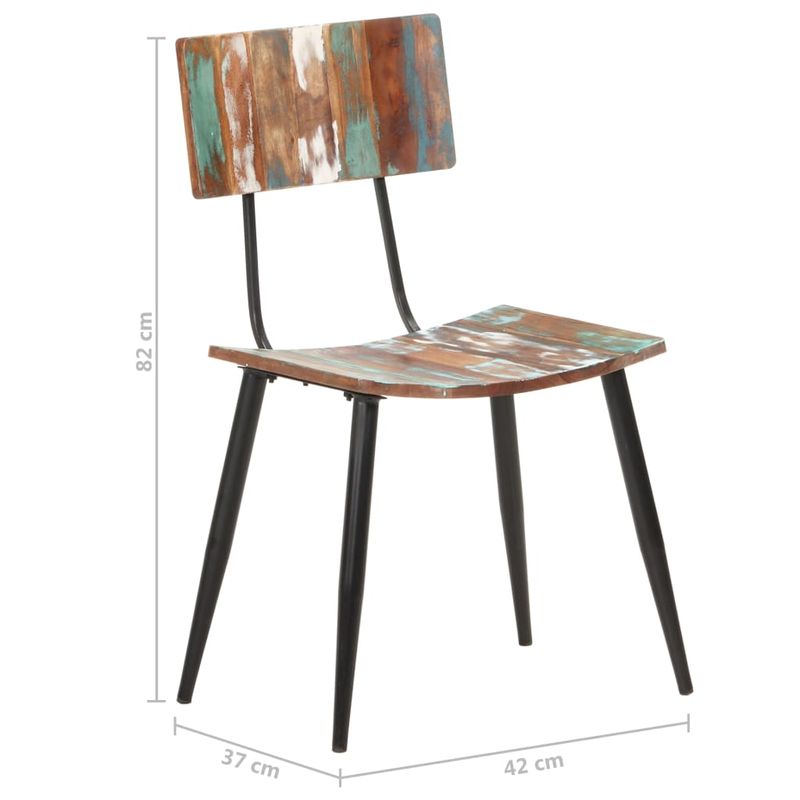Casa si Gradina - Mobilier - Scaune si fotolii - Scaune - Scaune de bucatarie, 4 buc., lemn masiv reciclat - Infinity.ro