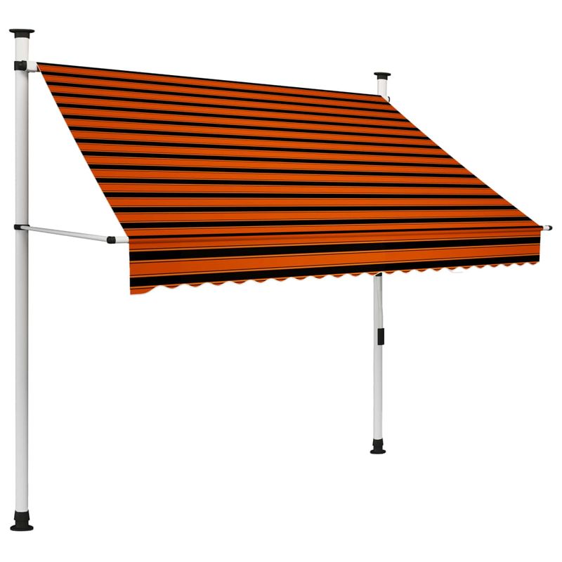 Casa si Gradina - Gradina si terasa - Umbrele si pavilioane - Umbrele - Copertina retractabila manual, portocaliu si maro, 200 cm - Infinity.ro