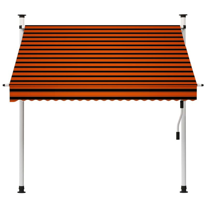 Casa si Gradina - Gradina si terasa - Umbrele si pavilioane - Umbrele - Copertina retractabila manual, portocaliu si maro, 200 cm - Infinity.ro
