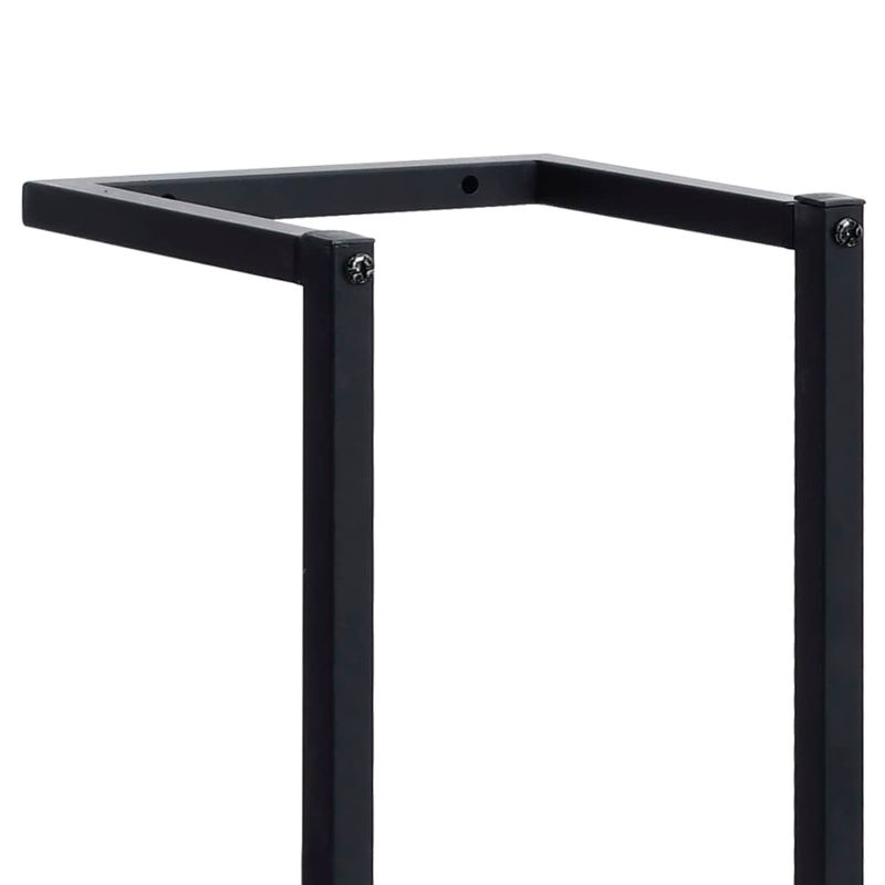 Casa si Gradina - Sanitare - Suporturi si accesorii baie - Suporturi baie - Suport de prosoape, negru, 25x20x95 cm, fier - Infinity.ro