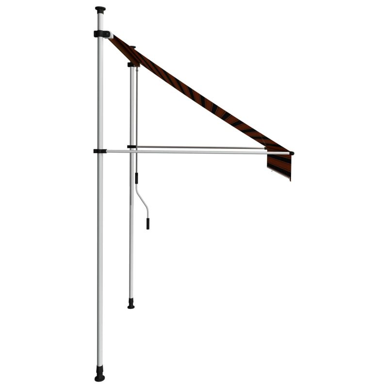 Casa si Gradina - Gradina si terasa - Umbrele si pavilioane - Umbrele - Copertina retractabila manual, portocaliu si maro, 200 cm - Infinity.ro