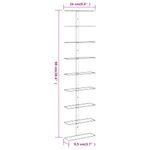 Casa si Gradina - Bucatarie si vesela - Accesorii bar - Carafe si decantoare - Suport sticle de vin de perete, de perete, 9 sticle, 2 buc., alb, fier - Infinity.ro