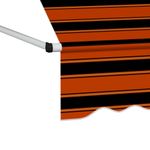 Casa si Gradina - Gradina si terasa - Umbrele si pavilioane - Umbrele - Copertina retractabila manual, portocaliu si maro, 200 cm - Infinity.ro