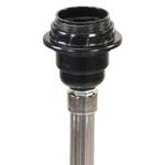 Casa si Gradina - Corpuri si surse de iluminat - Veioze si lampi - Lampi de veghe - Lampa de podea trepied, maro miere si alb, 141 cm, lemn de tec - Infinity.ro