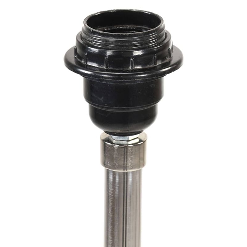 Casa si Gradina - Corpuri si surse de iluminat - Veioze si lampi - Lampi de veghe - Lampa de podea trepied, maro miere si alb, 141 cm, lemn de tec - Infinity.ro