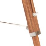 Casa si Gradina - Corpuri si surse de iluminat - Veioze si lampi - Lampi de veghe - Lampa de podea trepied, maro miere si alb, 141 cm, lemn de tec - Infinity.ro