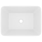 Casa si Gradina - Sanitare - Lavoar baie si accesorii - Lavoare si piedestale - Chiuveta de baie lux, alb mat, 41x30x12 cm, ceramica - Infinity.ro