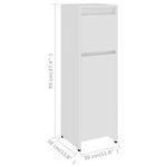 Casa si Gradina - Mobilier - Mobilier baie - Comode baie - Dulap de baie, alb, 30 x 30 x 95 cm, PAL - Infinity.ro