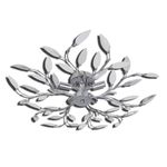 Casa si Gradina - Corpuri si surse de iluminat - Lustre si pendule - Lustra cu frunze cristal acrilic 5 becuri E14, transparent - Infinity.ro