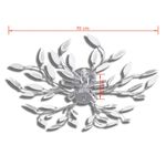 Casa si Gradina - Corpuri si surse de iluminat - Lustre si pendule - Lustra cu frunze cristal acrilic 5 becuri E14, transparent - Infinity.ro