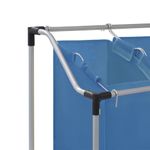 Market - Spalare si intretinere rufe - Uscatoare de rufe si accesorii - Cos de sortare rufe, albastru, otel, model 3 saci - Infinity.ro