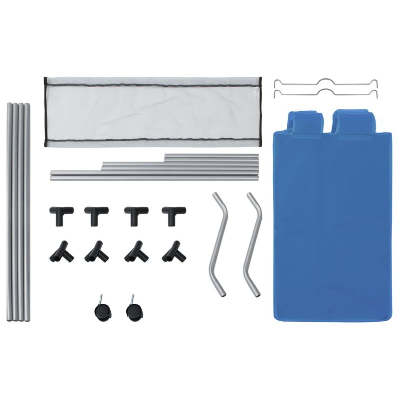 Market - Spalare si intretinere rufe - Uscatoare de rufe si accesorii - Cos de sortare rufe, albastru, otel, model 3 saci - Infinity.ro