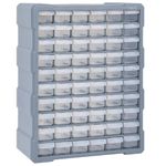 Casa si Gradina - Constructii - Depozitare, transport si protectie - Organizatoare si cutii scule - Organizator cu 60 de sertare, 38 x 16 x 47,5 cm, gri - Infinity.ro
