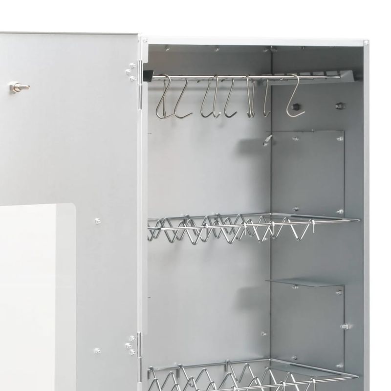 Casa si Gradina - Gradina si terasa - Gratare si accesorii - Gratare de gradina - Afumatoare cuptor gratar, 5x29x110 cm otel galvanizat, model cu fereastră - Infinity.ro