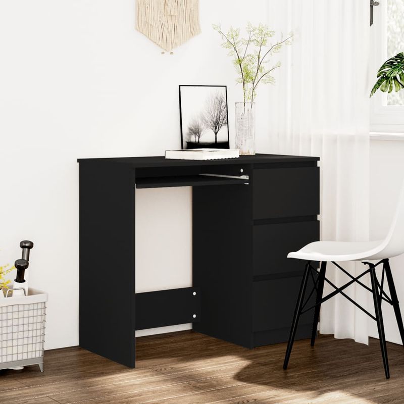 Casa si Gradina/Mobilier/Mese si birouri/Birouri - Birou, alb, 90 x 45 x 76 cm, PAL - Infinity.ro
