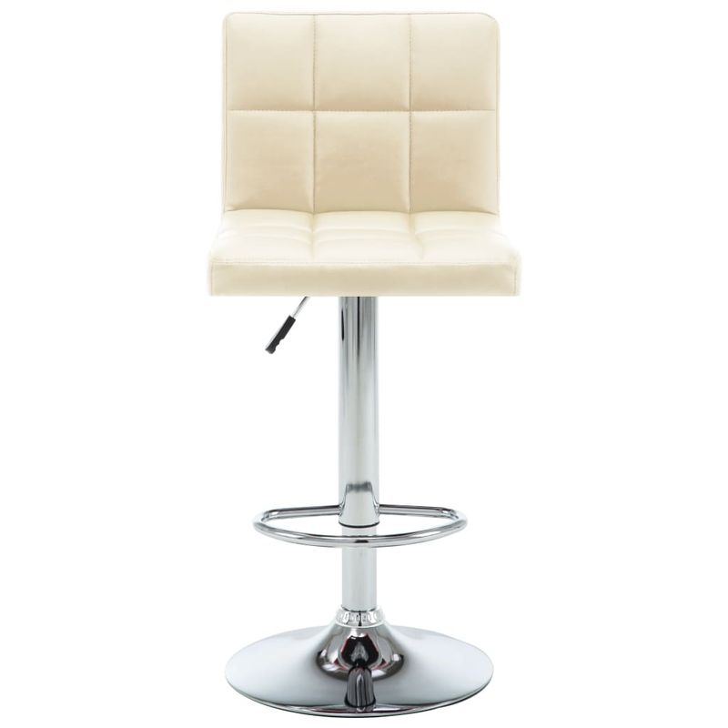 Casa si Gradina - Mobilier - Scaune si fotolii - Scaune - Scaune de bar, 2 buc., crem, piele ecologica - Infinity.ro
