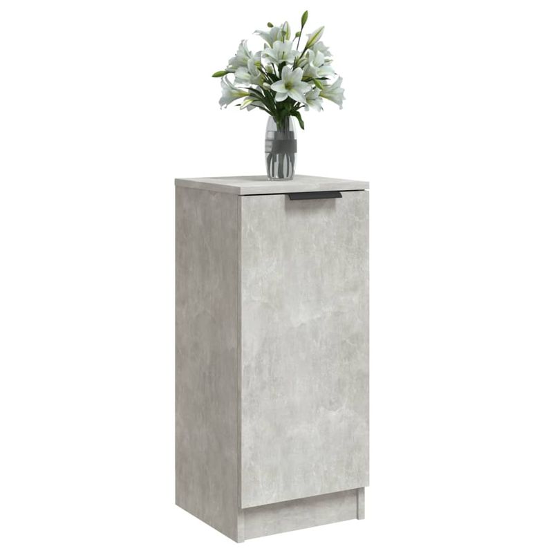 Casa si Gradina - Mobilier - Comode si corpuri - Comode - Servanta, 2 buc., gri beton, 30x30x70 cm, lemn compozit - Infinity.ro