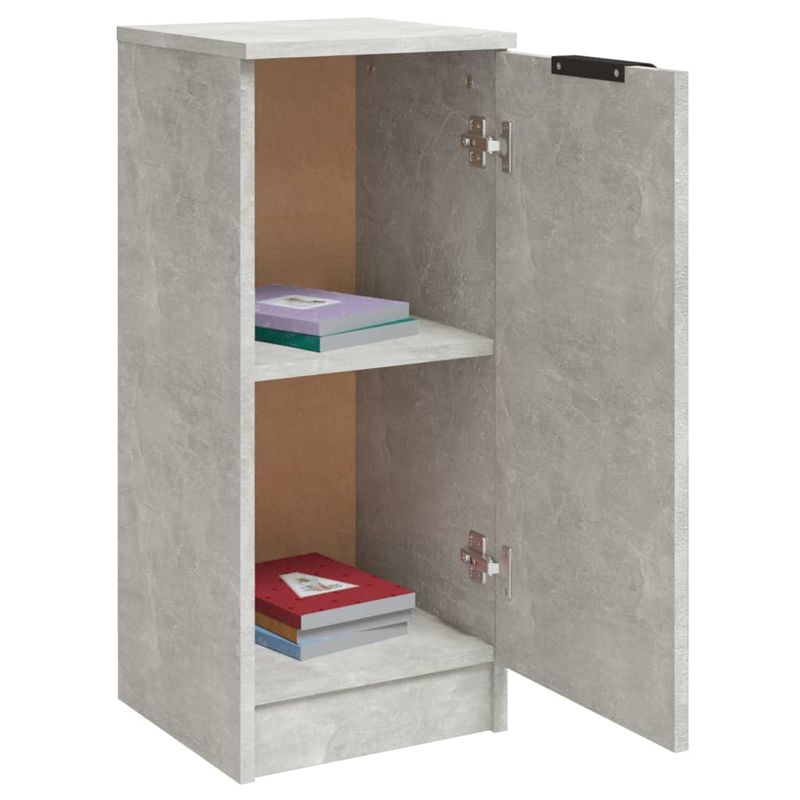 Casa si Gradina - Mobilier - Comode si corpuri - Comode - Servanta, 2 buc., gri beton, 30x30x70 cm, lemn compozit - Infinity.ro