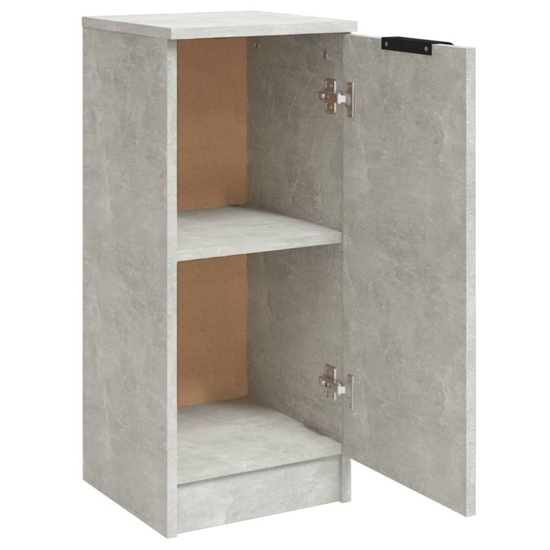 Casa si Gradina - Mobilier - Comode si corpuri - Comode - Servanta, 2 buc., gri beton, 30x30x70 cm, lemn compozit - Infinity.ro