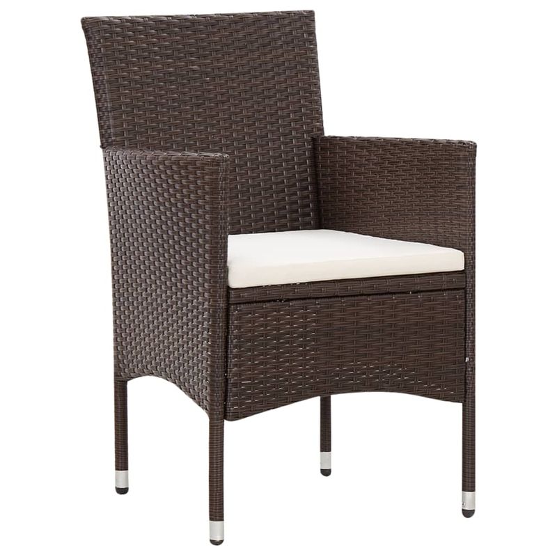 Casa si Gradina - Gradina si terasa - Mobilier exterior - Seturi mobila gradina - Set mobilier de gradina cu perne, 5 piese, maro, poliratan - Infinity.ro