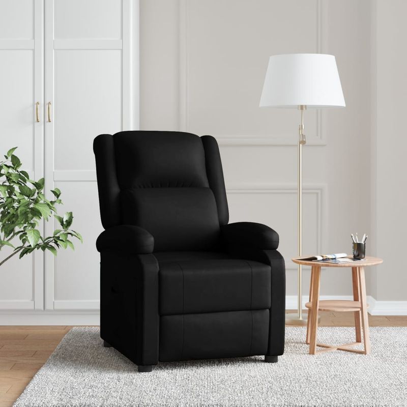 Casa si Gradina - Mobilier - Scaune si fotolii - Fotolii - Fotoliu rabatabil, negru, piele ecologica - Infinity.ro