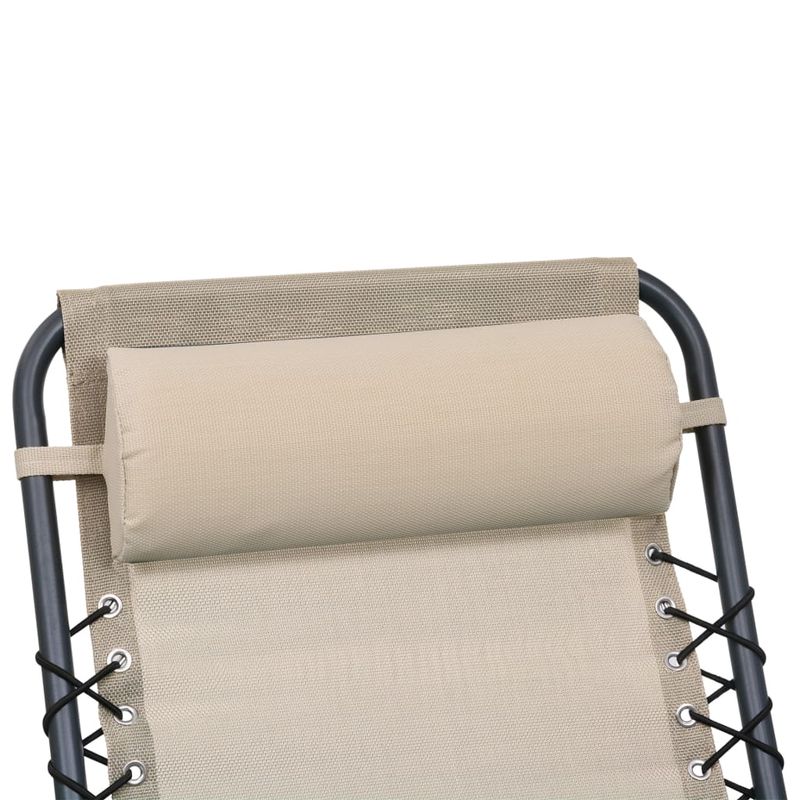 Casa si Gradina - Gradina si terasa - Mobilier exterior - Perne decorative exterior - Tetiera pentru sezlong, crem, 40 x 7,5 x 15 cm, textilena - Infinity.ro