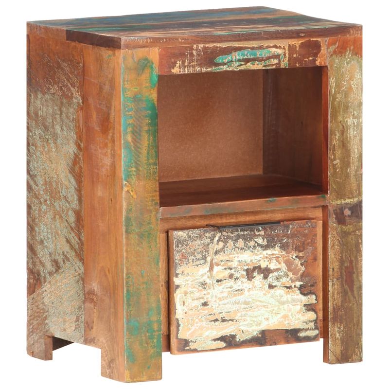 Casa si Gradina - Mobilier - Comode si corpuri - Noptiere - Noptiera, 40 x 30 x 50 cm, lemn masiv reciclat - Infinity.ro
