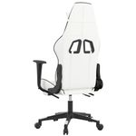 Casa si Gradina - Mobilier - Scaune si fotolii - Scaune - Scaun de gaming de masaj alb/negru piele eco - Infinity.ro