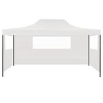 Casa si Gradina - Gradina si terasa - Umbrele si pavilioane - Pavilioane - Cort de petrecere pliabil cu 3 pereti laterali, alb, 3x4m, otel - Infinity.ro