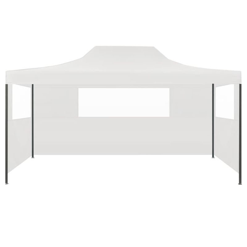 Casa si Gradina - Gradina si terasa - Umbrele si pavilioane - Pavilioane - Cort de petrecere pliabil cu 3 pereti laterali, alb, 3x4m, otel - Infinity.ro