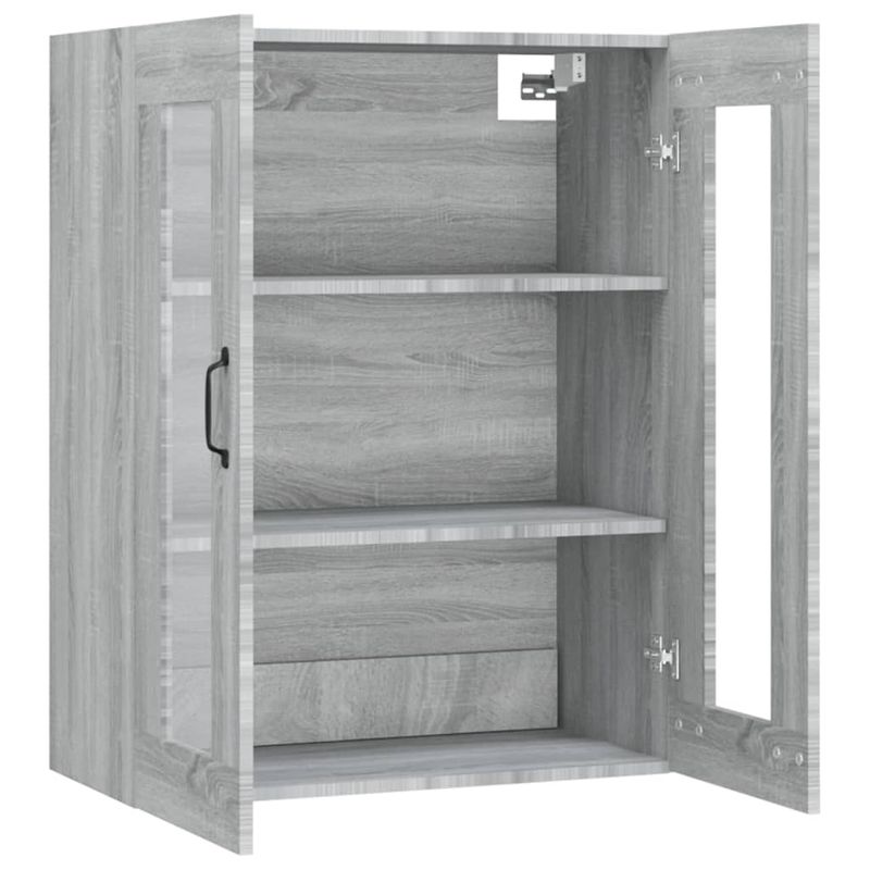 Casa si Gradina - Mobilier - Comode si corpuri - Comode - Dulap de perete suspendat, gri sonoma, 69,5x34x90 cm - Infinity.ro