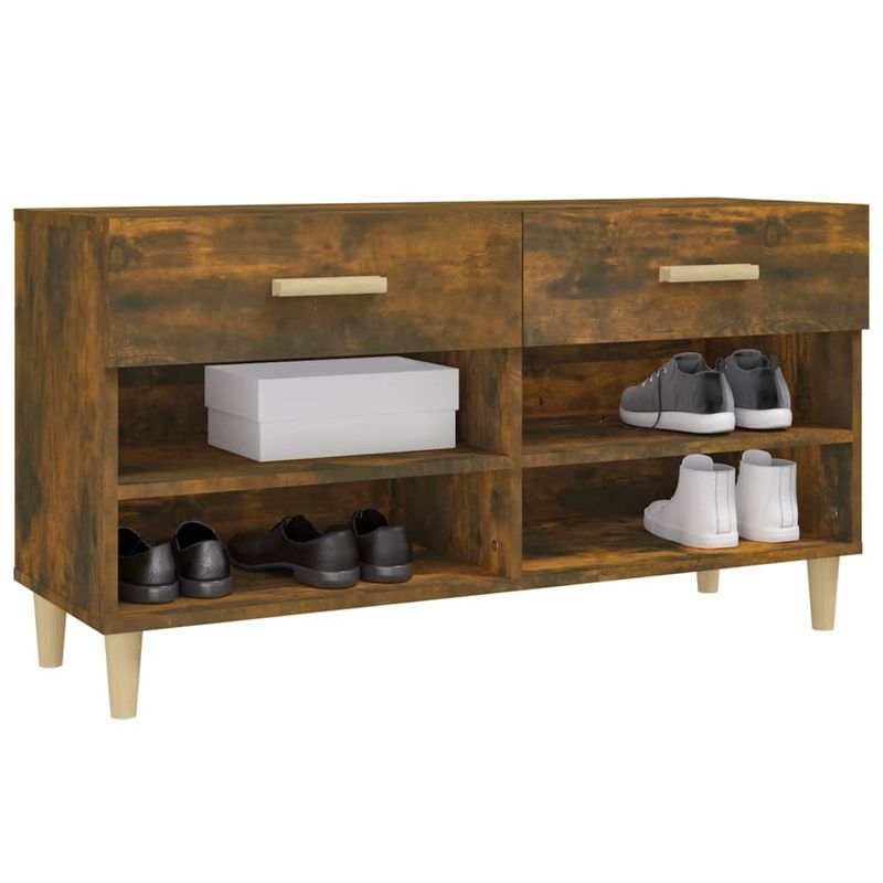 Casa si Gradina - Mobilier - Organizare si depozitare - Organizator incaltaminte - Pantofar, stejar fumuriu, 102x35x55 cm, lemn compozit - Infinity.ro