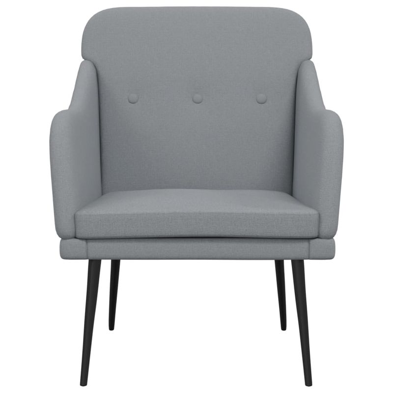 Casa si Gradina - Mobilier - Scaune si fotolii - Fotolii - Fotoliu, gri deschis, 63x76x80 cm, textil - Infinity.ro