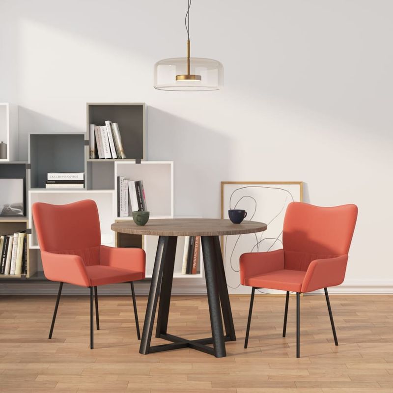Casa si Gradina - Mobilier - Scaune si fotolii - Scaune - Scaune de bucatarie, 2 buc., roz, catifea - Infinity.ro