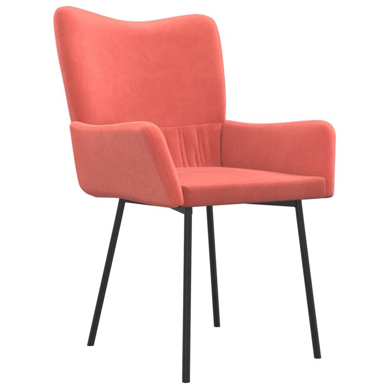 Casa si Gradina - Mobilier - Scaune si fotolii - Scaune - Scaune de bucatarie, 2 buc., roz, catifea - Infinity.ro