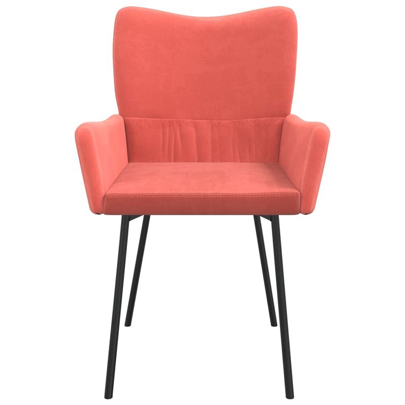 Casa si Gradina - Mobilier - Scaune si fotolii - Scaune - Scaune de bucatarie, 2 buc., roz, catifea - Infinity.ro