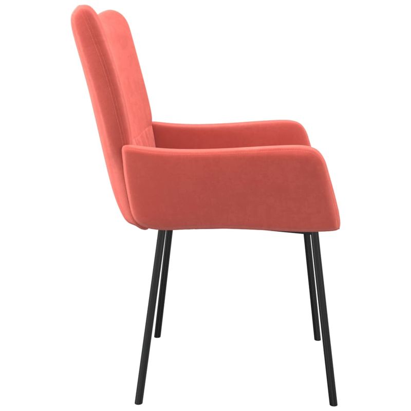Casa si Gradina - Mobilier - Scaune si fotolii - Scaune - Scaune de bucatarie, 2 buc., roz, catifea - Infinity.ro