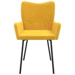 Casa si Gradina - Mobilier - Scaune si fotolii - Scaune - Scaune de bucatarie, 2 buc., galben, catifea - Infinity.ro