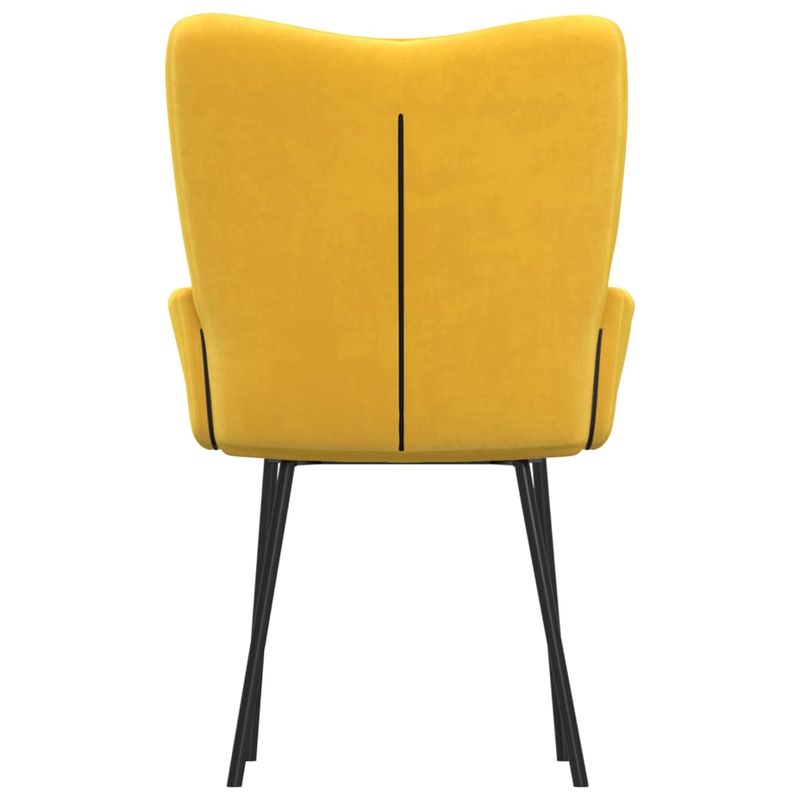 Casa si Gradina - Mobilier - Scaune si fotolii - Scaune - Scaune de bucatarie, 2 buc., galben, catifea - Infinity.ro