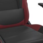 PC, gaming si accesorii - Gaming - Accesorii gaming - Scaune gaming - Scaun de gaming masaj/suport picioare negru/rosu vin piele eco - Infinity.ro