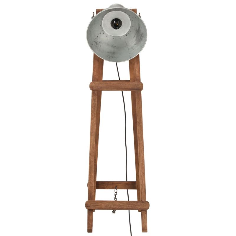 Casa si Gradina - Corpuri si surse de iluminat - Veioze si lampi - Lampadare - Lampi de podea, 3 buc., argintiu, lemn masiv de mango, E27 - Infinity.ro